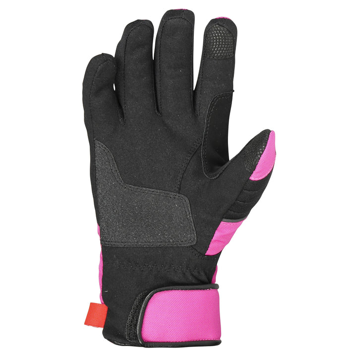 Noru Women's Kiji Waterproof Gloves Pink/Black - Palm View