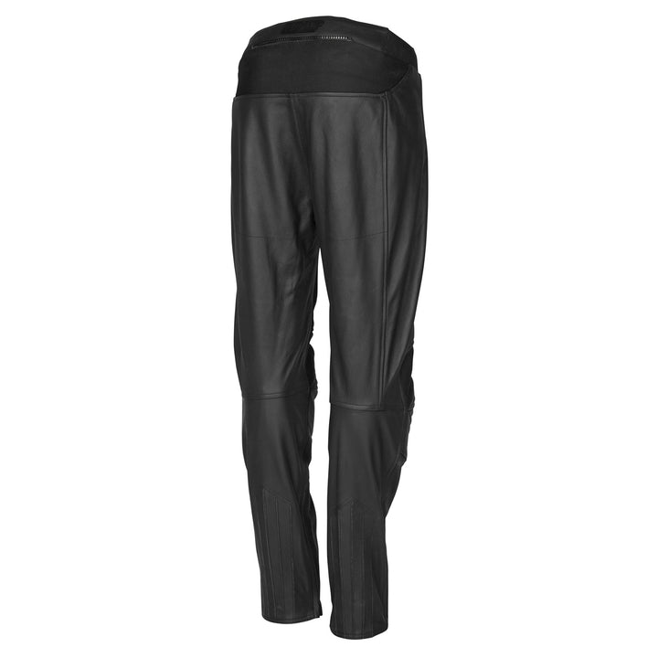 Noru Women's Kuro Leather Pants Black - Rear View