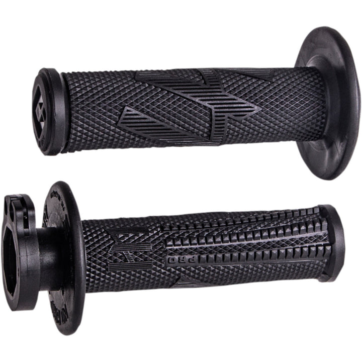 ODI Emig Pro V2 Lock-On Grips Blackout - Front View