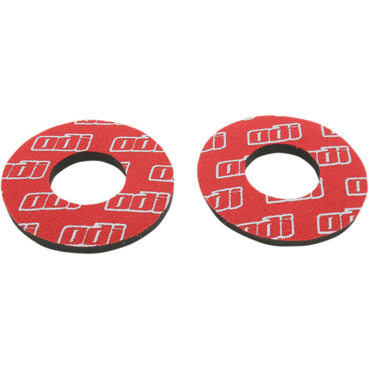 ODI Grip Donuts Red - Flat View