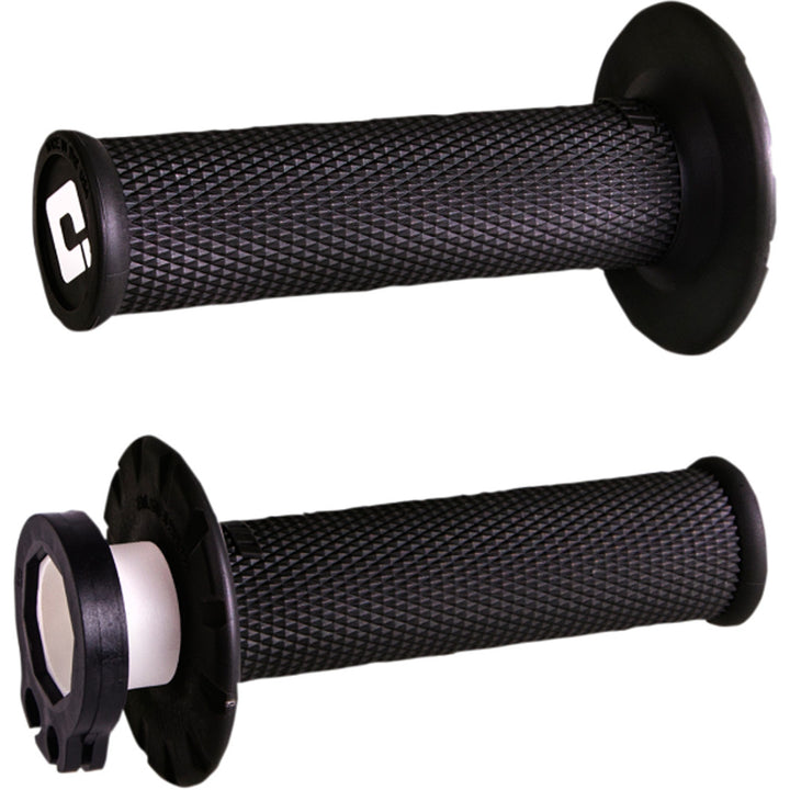 ODI V2 Lock-On Grips - No Waffle Black - Front View