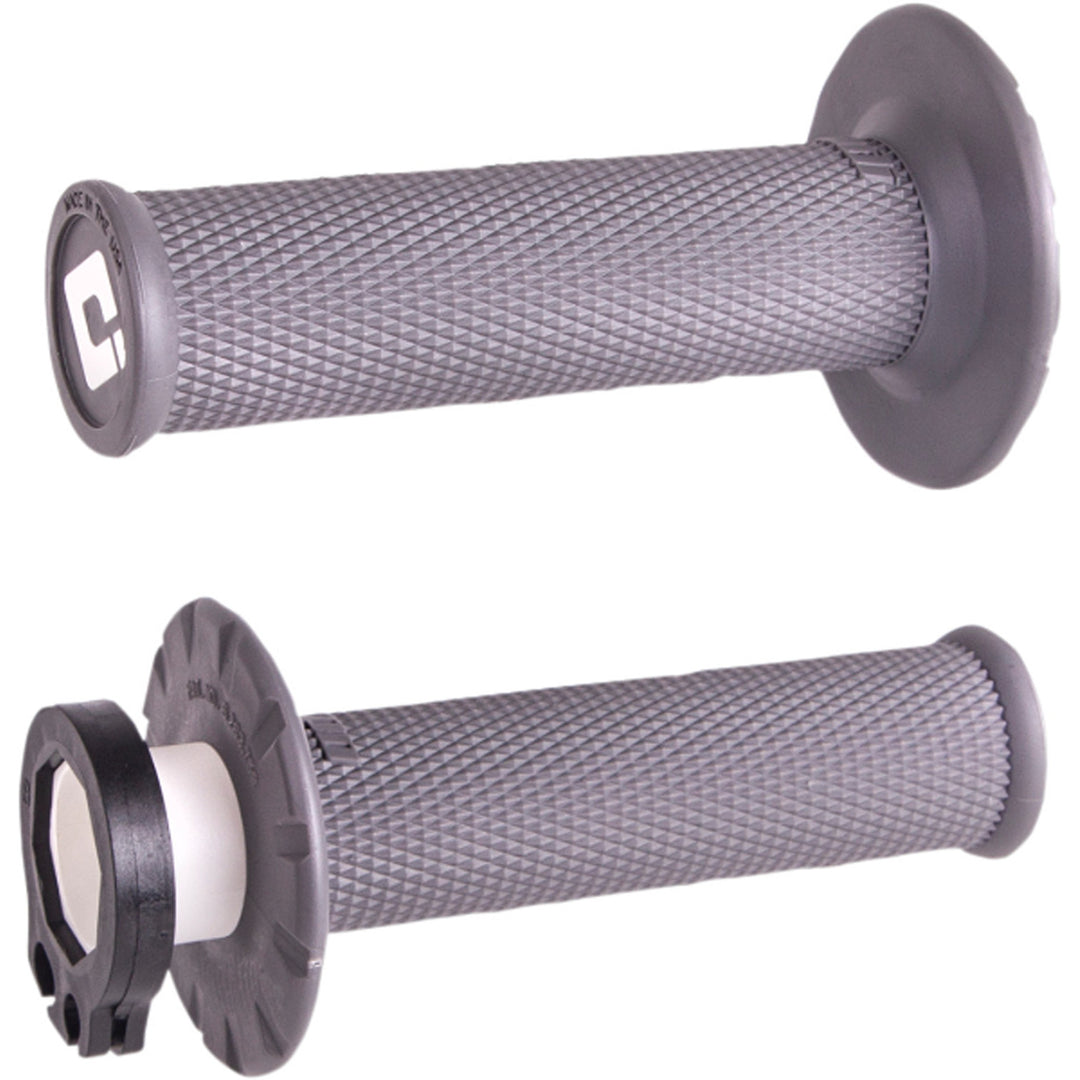 ODI V2 Lock-On Grips - No Waffle Graphite - Front View