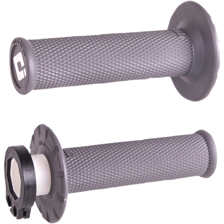 ODI V2 Lock-On Grips - No Waffle Graphite - Front View