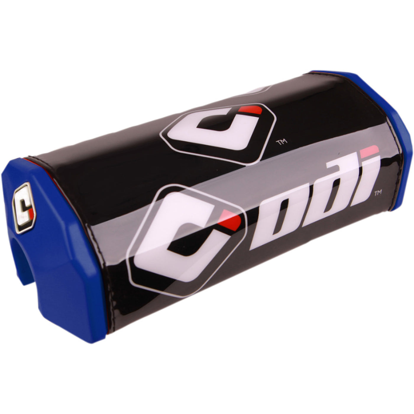 ODI Oversized Handlebar Pads Blue - Angled Front View