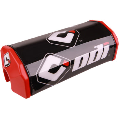 ODI Oversized Handlebar Pads Red - Angled Front View