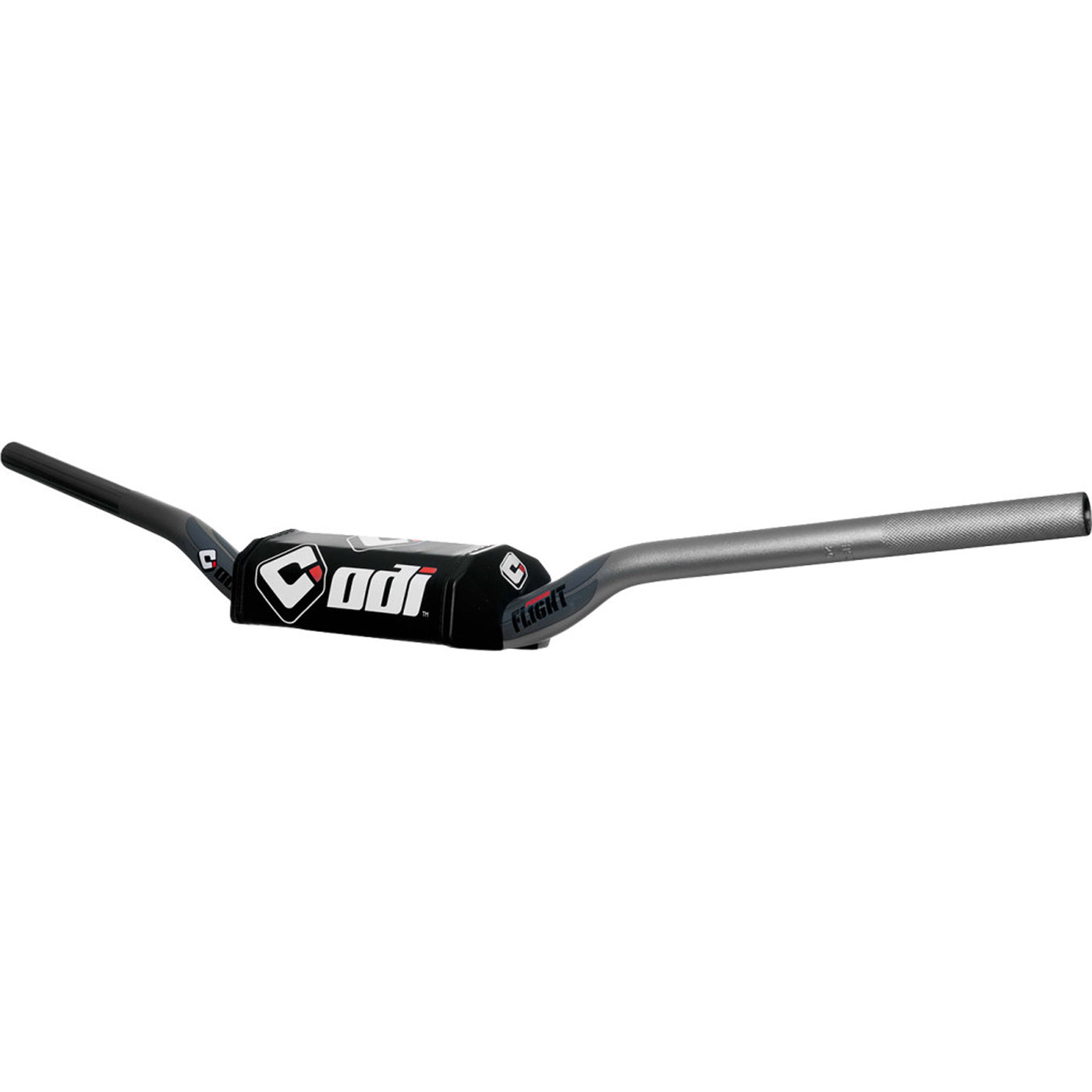 ODI Podium Flight Handlebars - McGrath Graphite - Angled Front View