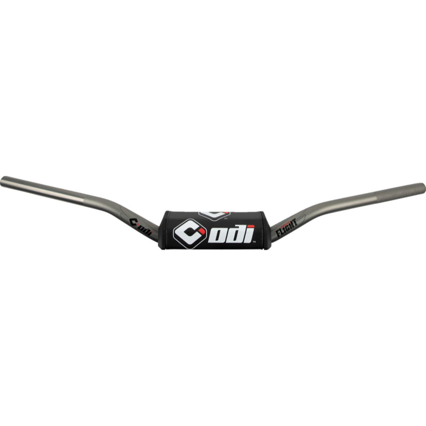 ODI Podium Flight Handlebars - Schoolboy Graphite - Front View