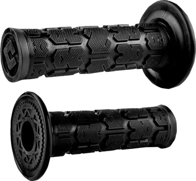 ODI Rogue MX Single-Ply Grips Black - Front View