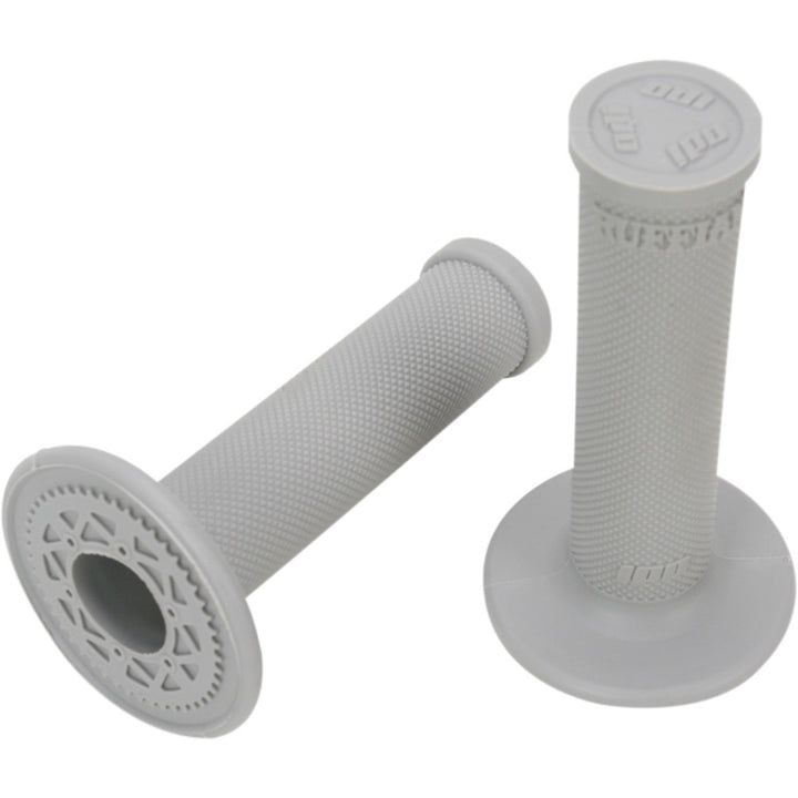 ODI Ruffian MX Single-Ply Grips - No Waffle Gray - Front View