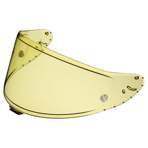 Shoei CWR-F2R Shields w/Tear Off Posts Hi-Def Yellow - Front Side View