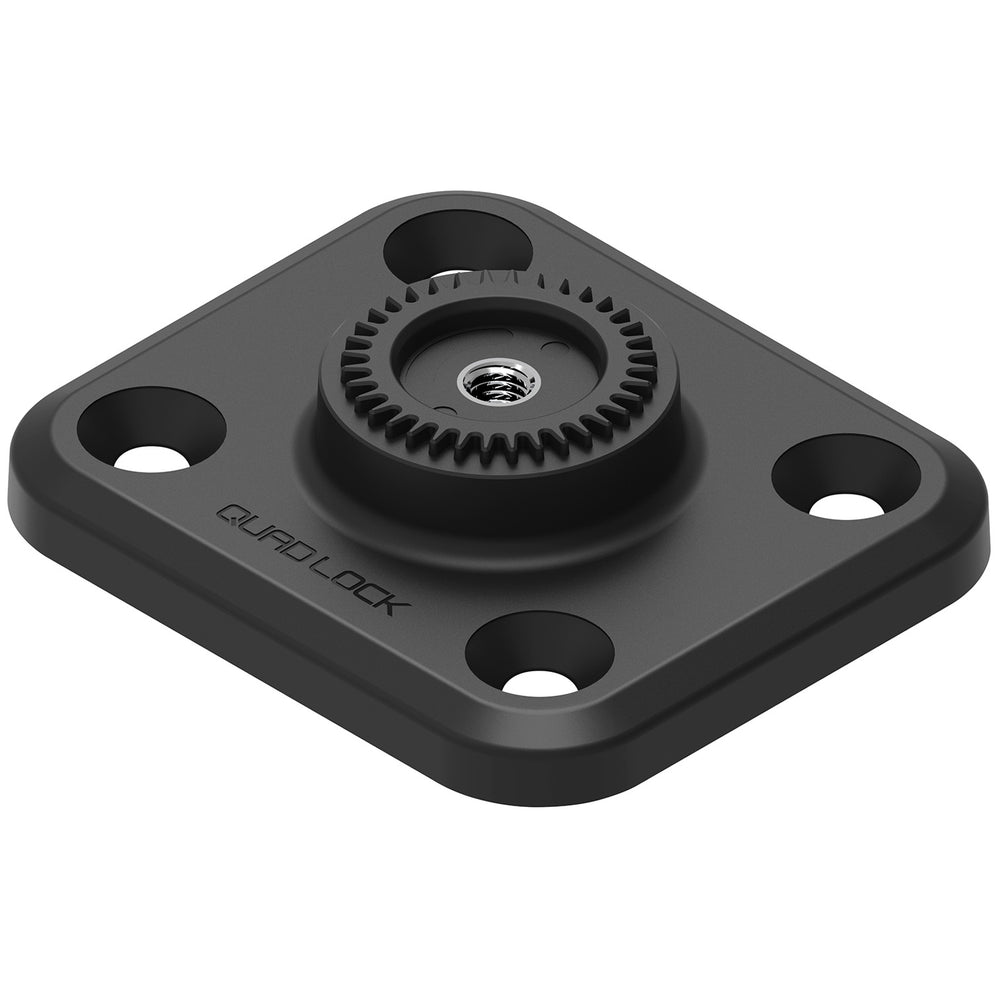Quad Lock 360 Base - Flat Rectangle Base 4 Hole - Angled Side View