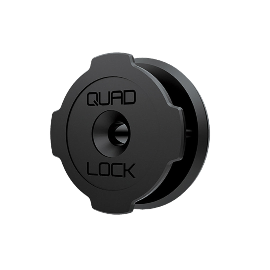 Quad Lock Adhesive Wall Mount (Twin Pack) (V2) - Angled Side View of Single Mount