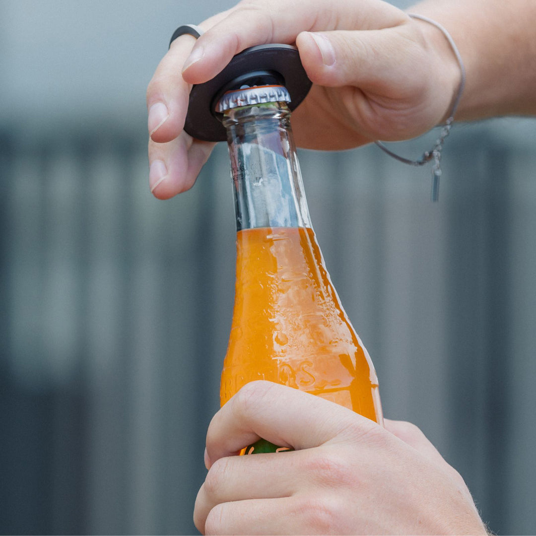 Quad Lock MAG Phone Ring Grip/Stand/Bottle Opener - Lifestyle of Ring Bottle Opener Opening Bottle