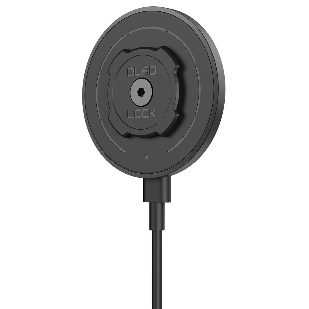 Quad Lock MAG Wireless Charging Head - V2 - Angled Side View