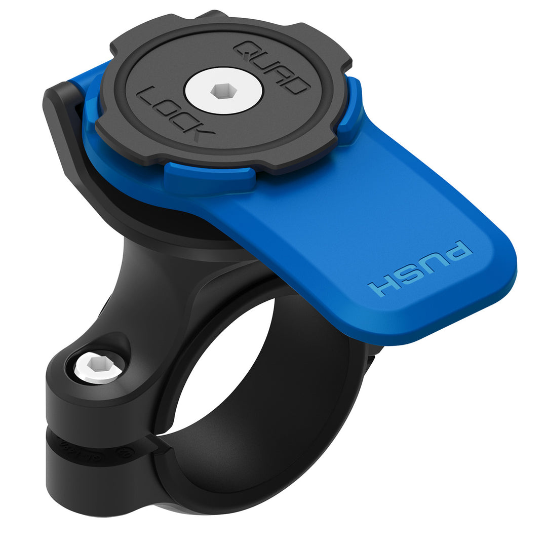 Quad Lock Motorcycle Handlebar Mount - Angled Side View