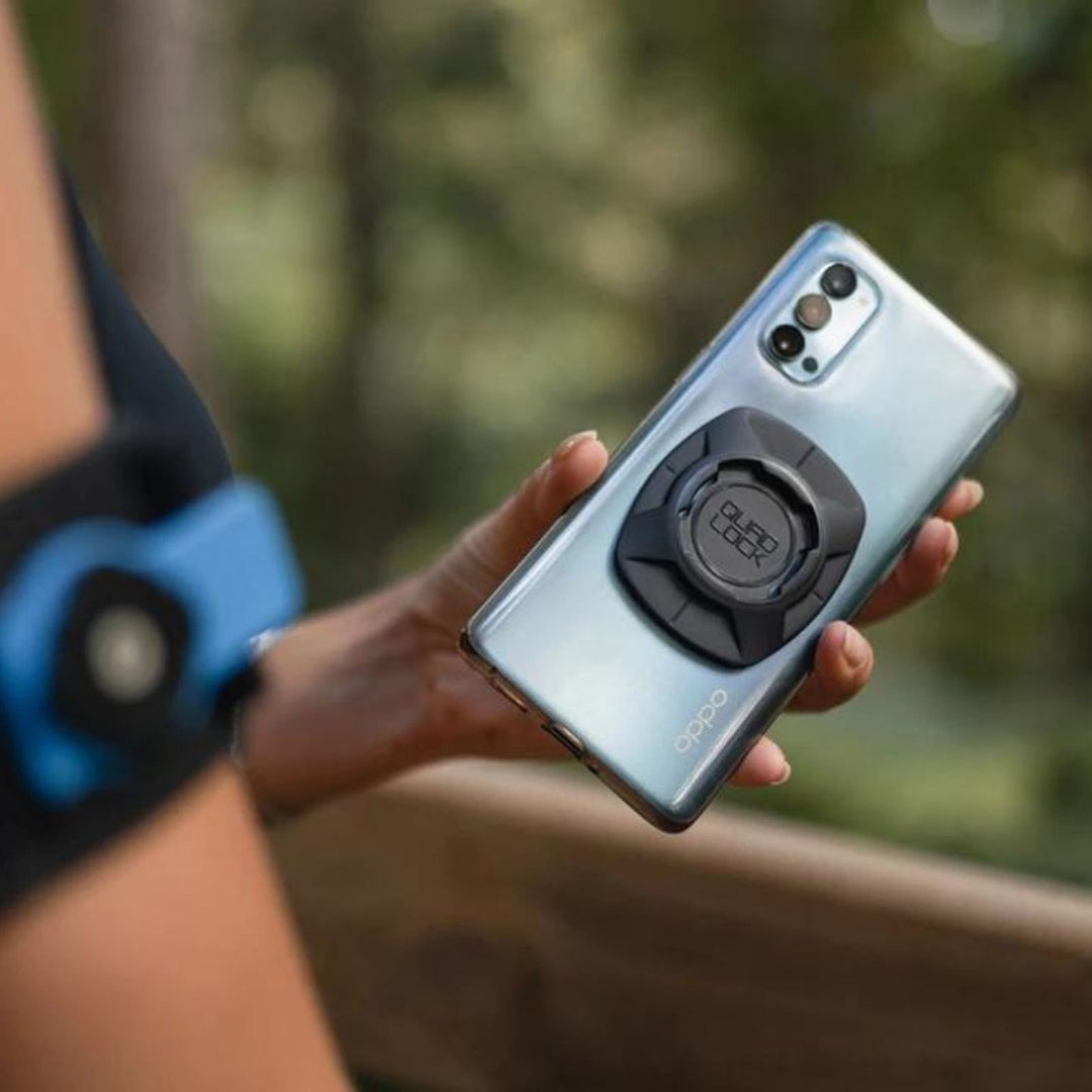 Quad Lock Universal Adaptor Original - Lifestyle Close-Up of Universal Adaptor on Back of Phone