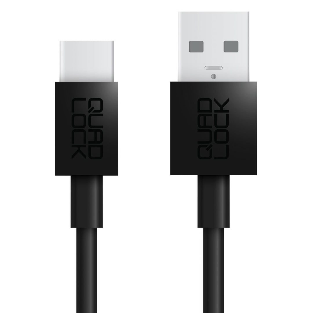 Quad Lock USB-A to USB-C Cable - Close-Up of Cable Ends Side-by-Side