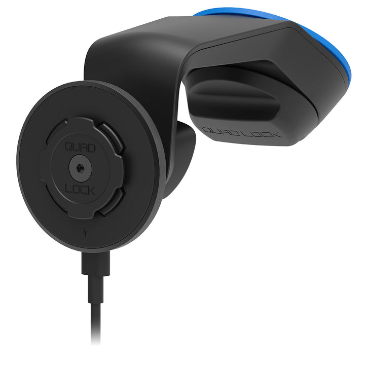 Quad Lock Wireless Charging Head for Car/Desk - V2 - Angled Side View