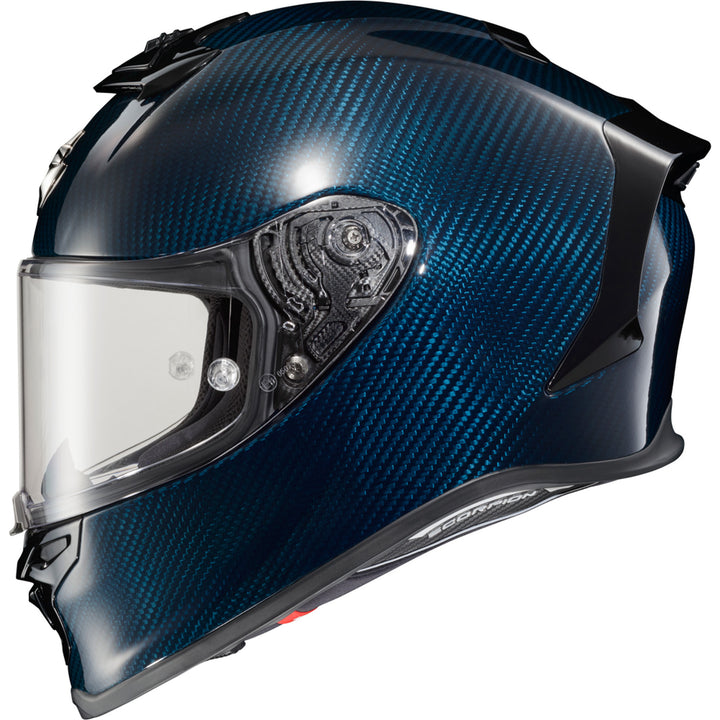 SCORPION EXO EXO-R1 Air Carbon Helmet Carbon Blue - Side View