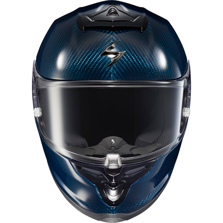 SCORPION EXO EXO-R1 Air Carbon Helmet Carbon Blue - Front View