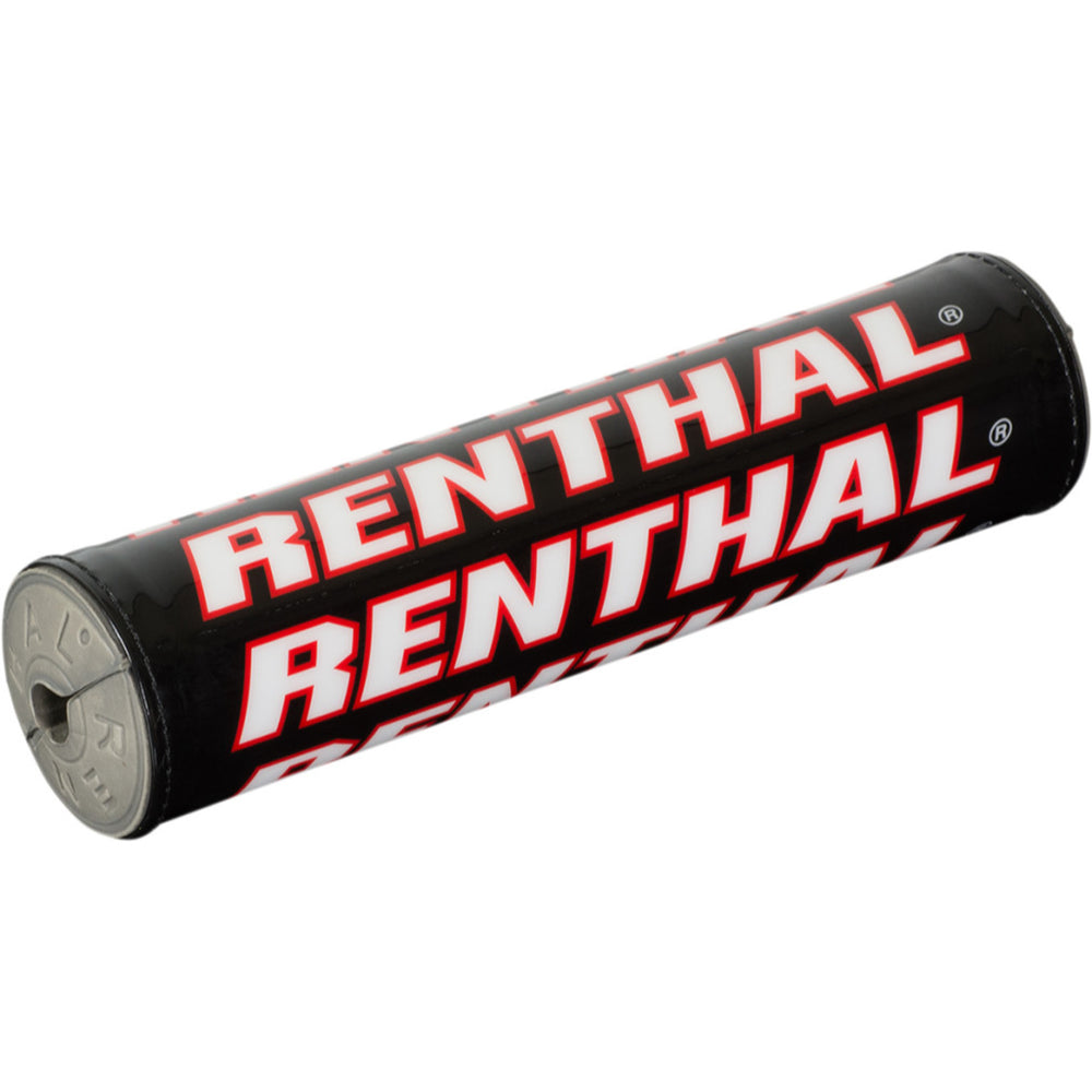 Renthal SX Crossbar Pad - Mini 7" Black/White/Red - Angled Front View
