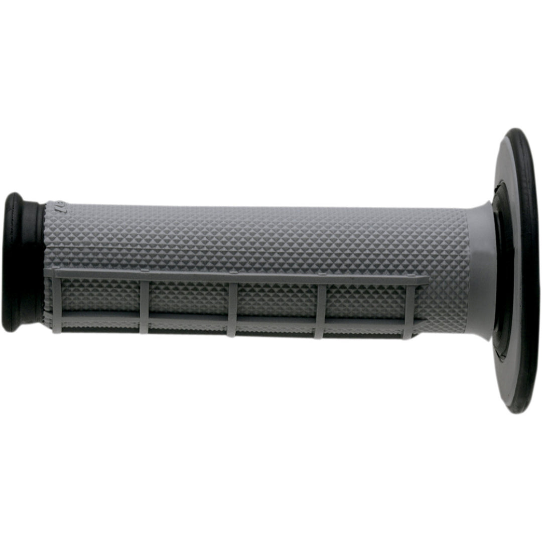 Renthal Dual-Compound Grips - Half-Waffle Gray - Full View