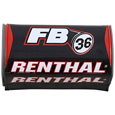 Renthal Fatbar36 Pads Black/White/Red - Top View