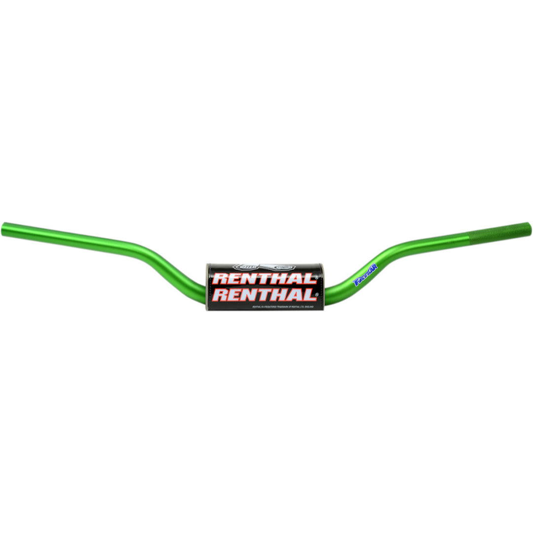 Renthal Fatbar Handlebars - RC/CRF/KX/KXF Green - Front View