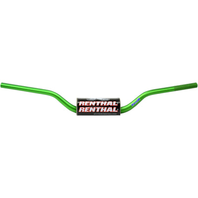 Renthal Fatbar Handlebars - RC/CRF/KX/KXF Green - Front View