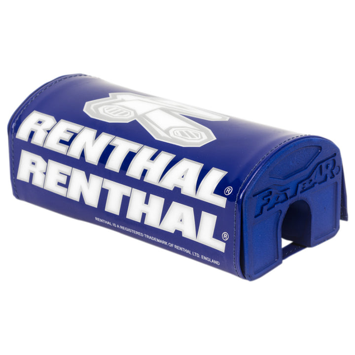Renthal Fatbar Pads - Limited Edition Blue - Angled Front View
