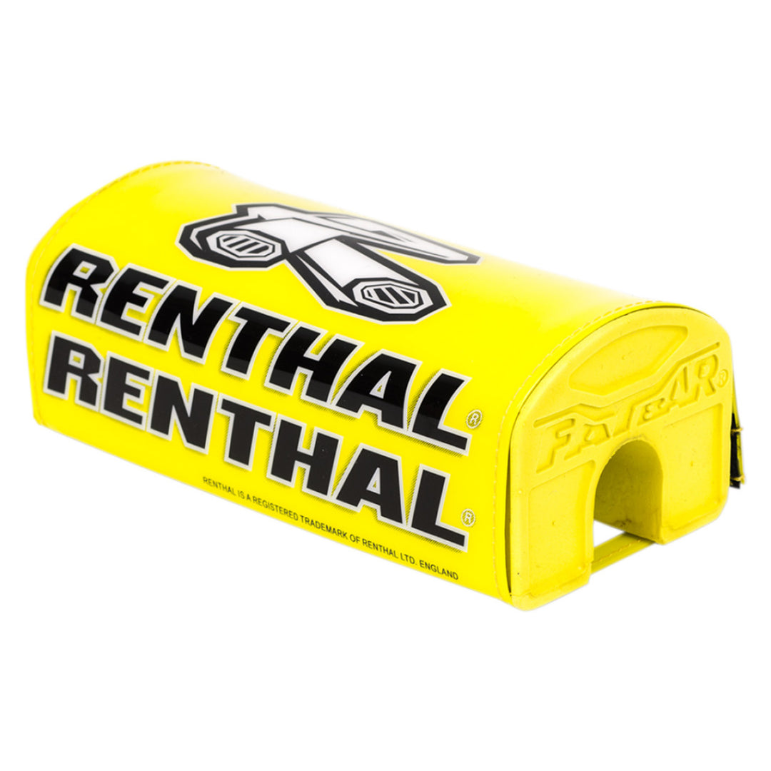Renthal Fatbar Pads - Limited Edition Yellow - Angled Front View