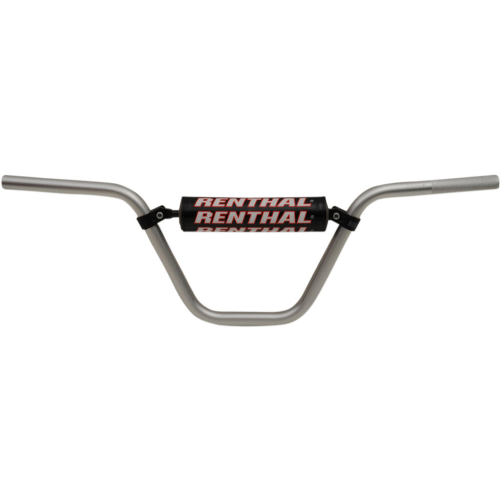 Renthal 7/8" Handlebars - 50cc Playbike Silver - Front View