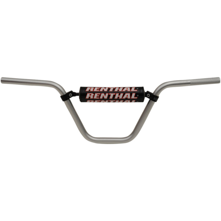 Renthal 7/8" Handlebars - 50cc Playbike Silver - Front View