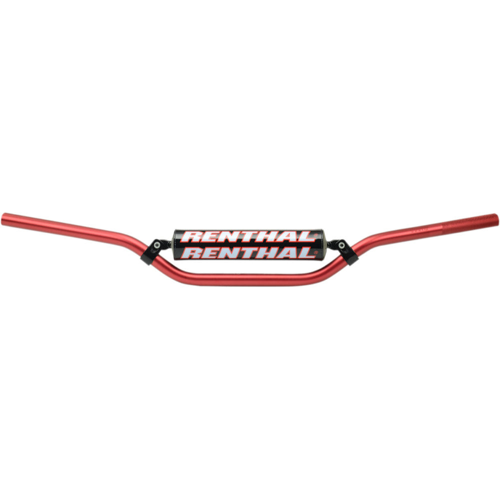 Renthal 7/8" Handlebars - CR High/Ricky Johnson Red - Front View