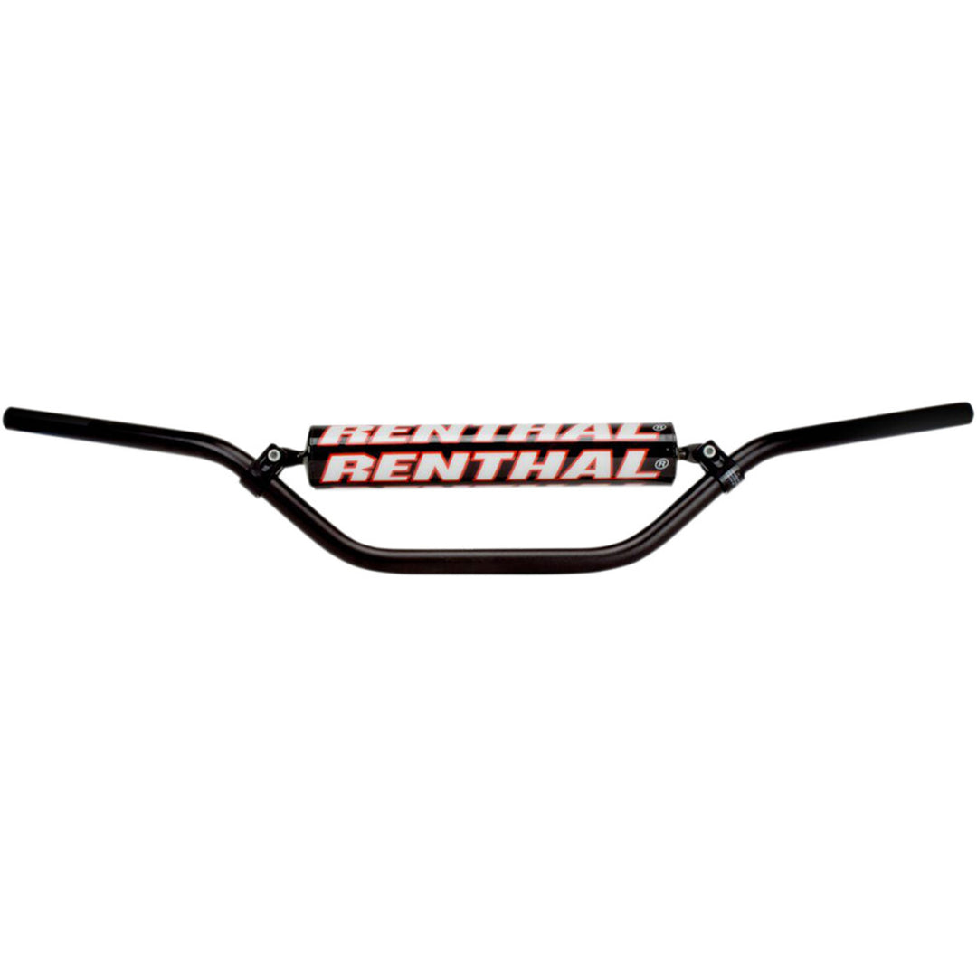 Renthal 7/8" Handlebars - Enduro High Black - Front View