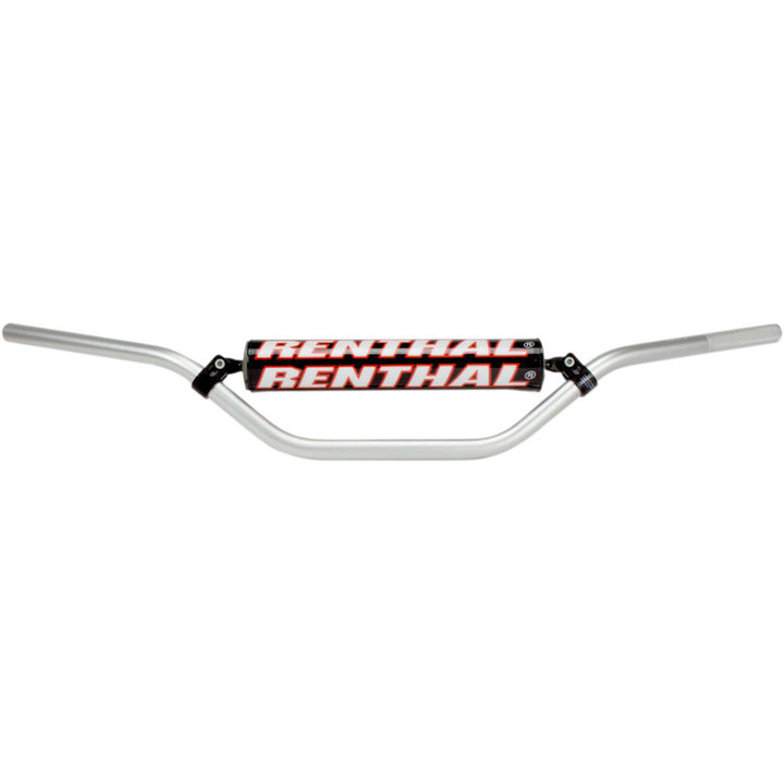 Renthal 7/8" Handlebars - Enduro High Silver - Front View