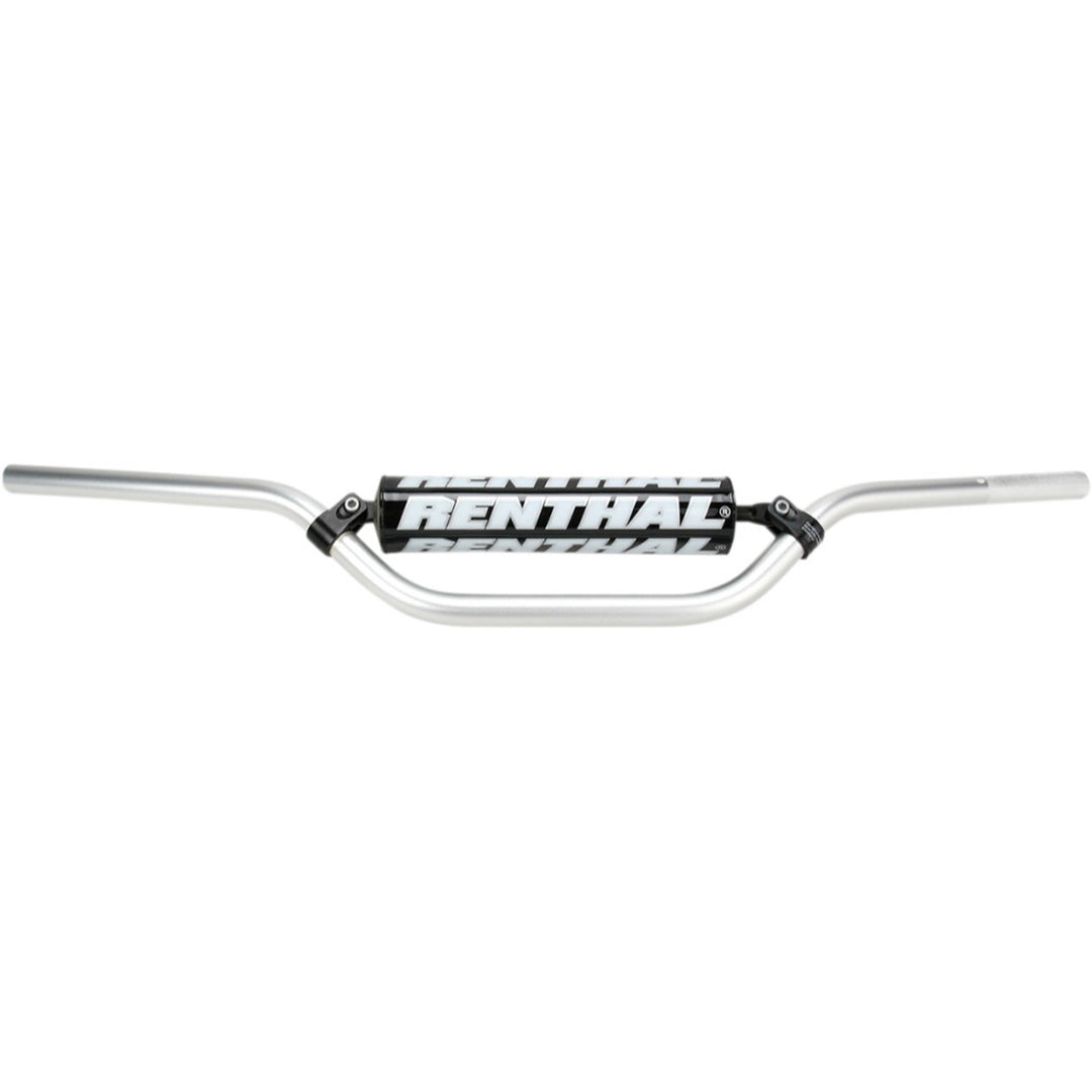 Renthal 7/8" Handlebars - RC High Silver - Front View
