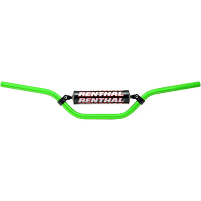 Renthal 7/8" Handlebars - RC Mini/85cc Green - Front View