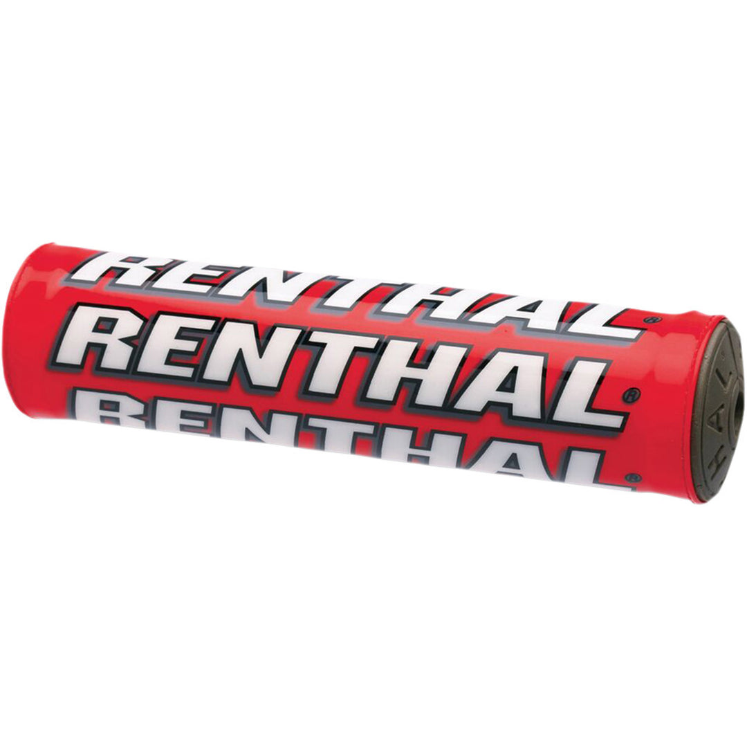 Renthal SX Crossbar Pad - 8" Red - Angled Front View