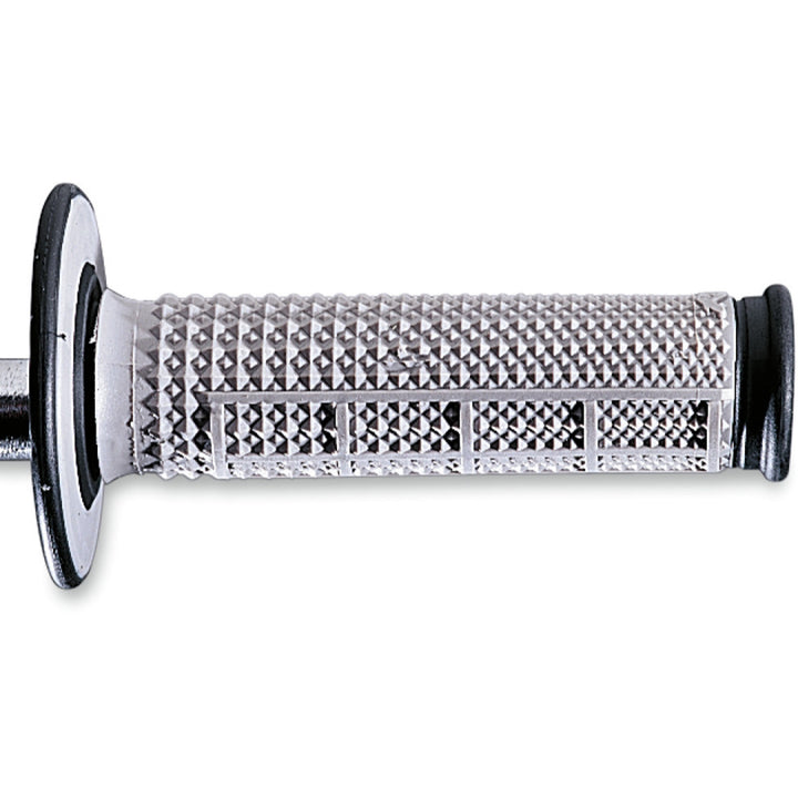 Renthal Tapered Dual-Compound Grips Gray - Full View of Single