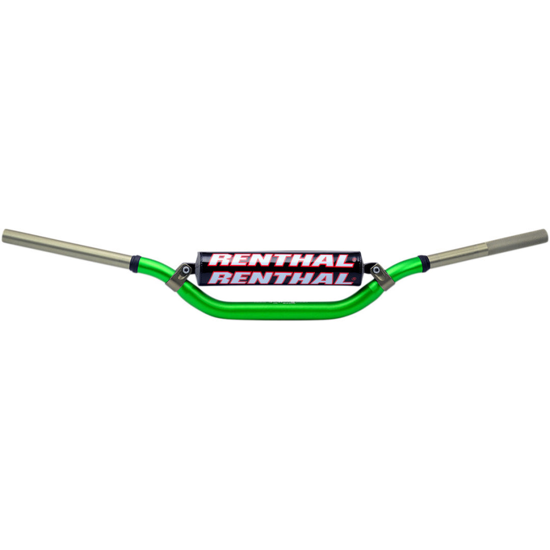 Renthal Twinwall Handlebars - RC Green - Front View