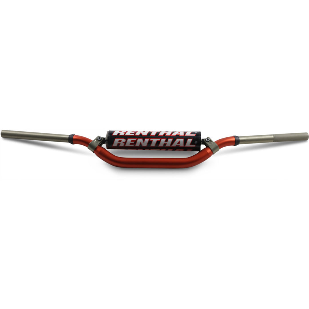 Renthal Twinwall Handlebars - RC Orange - Front View