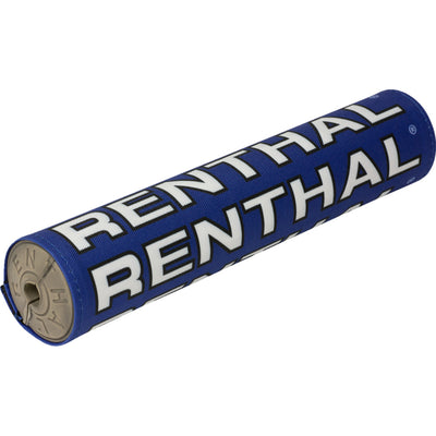 Renthal Vintage SX Crossbar Pad - 10" Blue/Black/White - Angled Front View