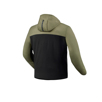 REV'IT! Andon Hoodie Black/Green - Rear View