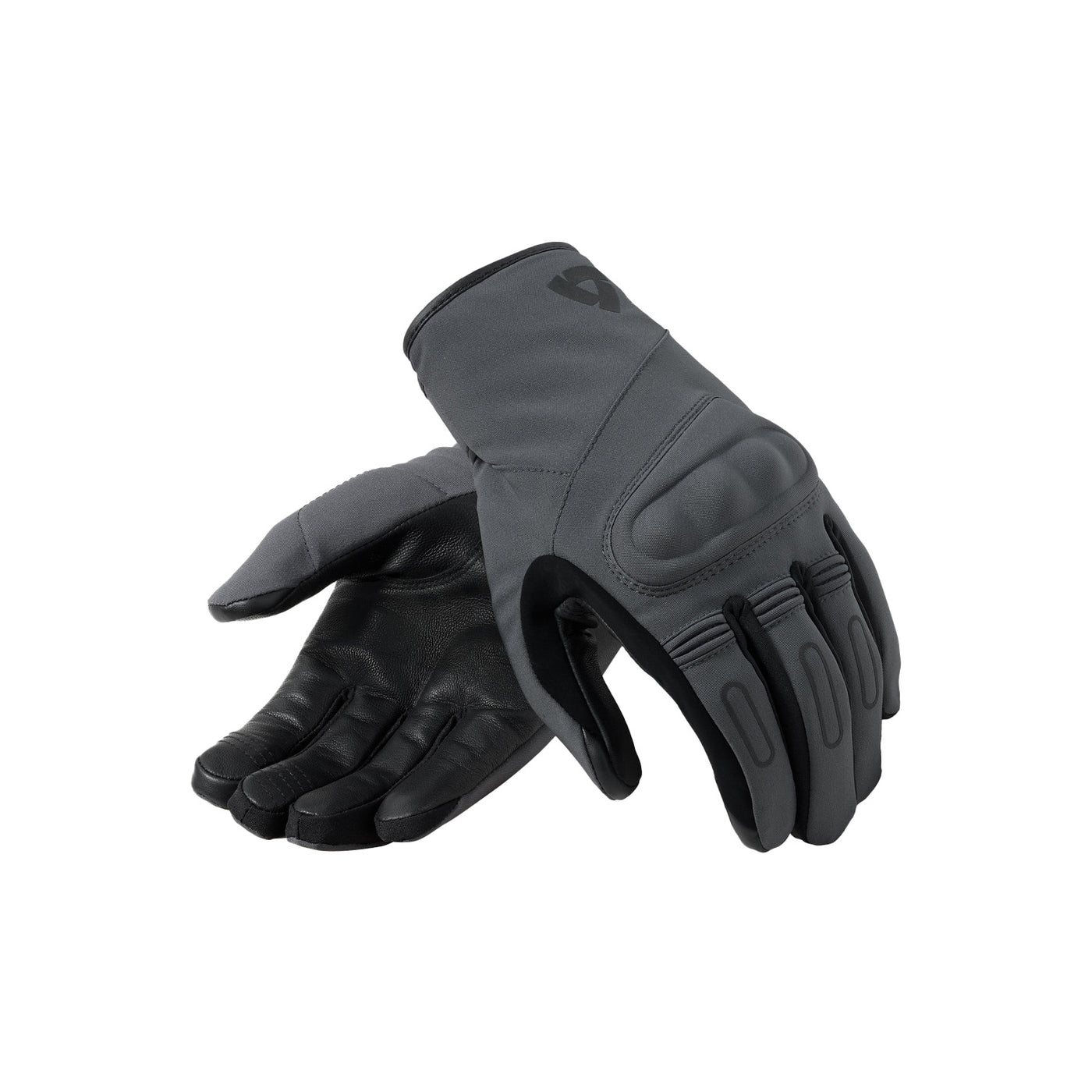 REV'IT! Cassini H2O Gloves Anthracite - Back of Hand and Palm Views of Pair