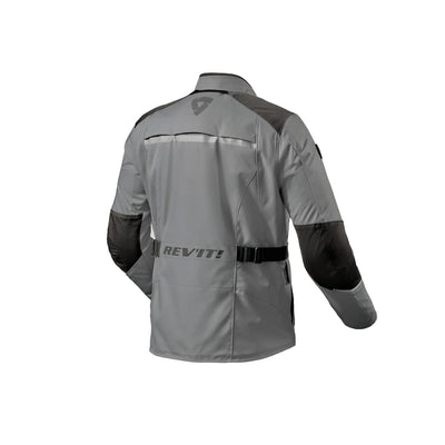 REV'IT! Voltiac 3 H2O Jacket Grey/Black - Rear View