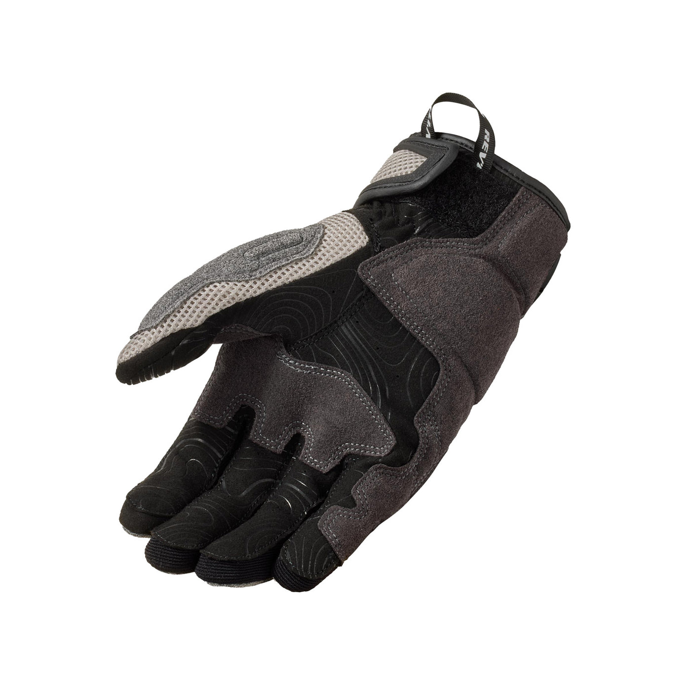 REV'IT! Cavern Gloves Light Grey-Black - Palm View