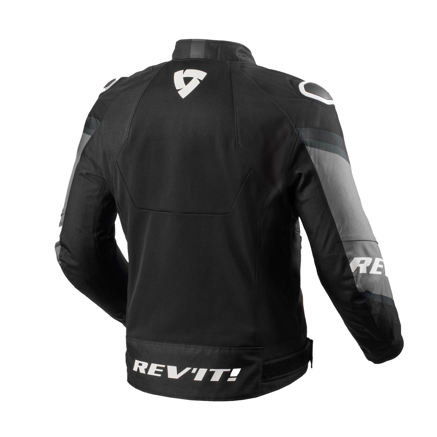 REV'IT! Quantum 3 Air Jacket Black-White - Rear View