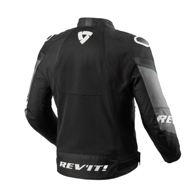 REV'IT! Quantum 3 Air Jacket Black-White - Rear View