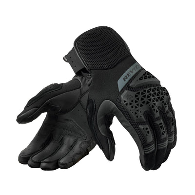 REV'IT! Sand 5 Gloves Black - Back of Hand and Palm Views of Pair